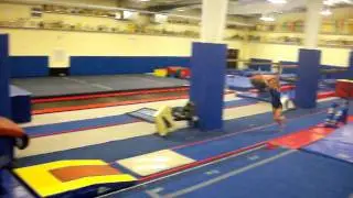 Alivia Koons Working a Yurchinko layout full twist.