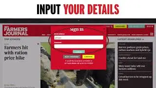 How to log in to your Irish Farmers Journal subscription on desktop
