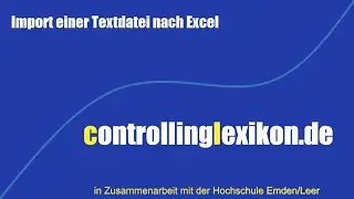 Import einer Textdatei nach Excel