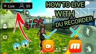 How To Do Live Stream With Du Recorder // How To Live Free Fire And Pubg Game With Youtube //