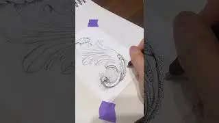 Stippling Technique: Acanthus Architecture Detail | Quick Art Process
