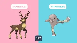 Pokemon & Card - Let's Play With Pokemon! Sawsbuck, Hitmonlee, Makuhita