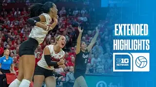 Nebraska at Northwestern | Extended Highlights | Big Ten Volleyball | 11/03/2024