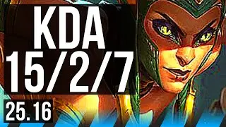 CASSIOPEIA vs VIEGO (MID) | 15/2/7, 6 solo kills, Dominating | KR Master | 25.16