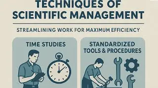 Techniques of Scientific Management  Streamlining Work for Maximum Efficiency | Kajal Kanwar