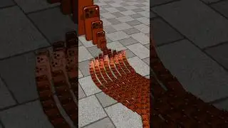 Giant iPhones Satisfying Big Domino Effect 😱😱