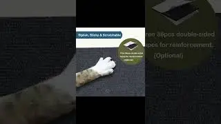 Self-Adhesive Cat Scratch Protector &ndash; Trimmable Sofa & Wall Guard for Furniture Protection