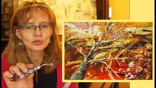 Acrylmalerei Kratztechnik - neue Technik - viele Ideen - Spachteltechnik