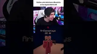 Rubius y Ari eliminan a Quackity de los Squid Chill Craft #minecraft #rubius #reaccion