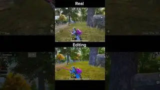 Real vs editing#pubgmobile #bgmi #shorts #trend