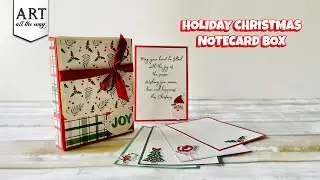 Holiday Christmas Notecard Box | Christmas Notecard Box | Notecard Box | @VENTUNOART