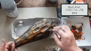 How to Faux Rust & Add Antique Effects on a Ceramic Vase - DIY