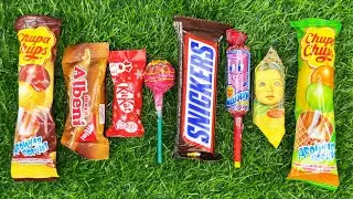 ASMR Most Popular Candys | Some lots of Colorful Rainbow Lollipop Candy | Unpacking Chocolate eating