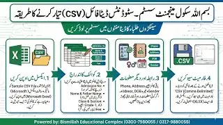 BSMS (BISMILLAH SCHOOL MANAGEMENT SYSTEM) CSV file 