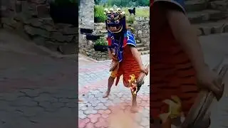 Bhutanese traditional mask dance/cham