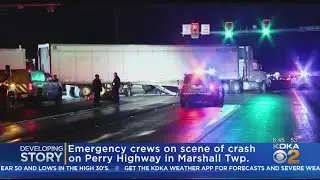 SUV Collides With Tractor Trailer In Marshall Township