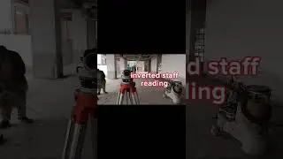 what is inverted staff reading | Auto level survey | process of inverted staff reading| survey