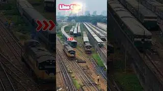 Dhaka station Train Line Changing MomenT || Parking Zone of Train