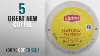 Top 10 Lipton Coffee [2018]: Lipton K-Cup Portion Pack for Keurig Brewers, Natural Energy Premium