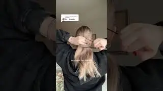 Full bun tutorial #hairtok #hairtutorial #buntutorial #hairstyle #fyp