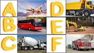 ABC Vehicles for Kids  Learn the Alphabet with Trucks, Planes & More! 🚗✈️🚁🛳️
