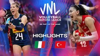🇮🇹ITA vs. 🇹🇷TUR - Highlights | Week 1 | Women's VNL 2024