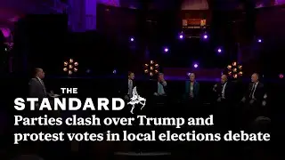 Parties clash over Trump and protest votes in local elections debate