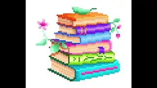 Pixel Art i colored Books 📚 with bright colors # 186