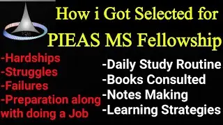 How to prepare for PIEAS MS Fellowship | My Preparation Plan| Books Notes Making| PIEAS MS Guideline