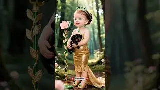 baby singer✨.       #ai #tamil #story #trending #animals #puppy #girl #shrots   #song