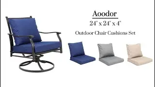 🛋️ Upgrade your patio comfort with Aoodor's Deep Seat Cushions (Set of 2)!