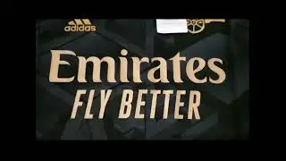 Arsenal 2022/23 Black & Gold Away Jersey