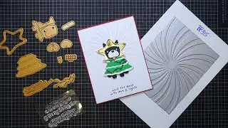 Spellbinders Merry Mischief Deck the Paws Card Tutorial! Super Cute Little Pup!