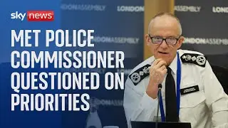 Metropolitan Police Commissioner Sir Mark Rowley questioned on policing priorities