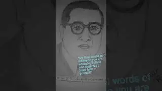Dr. B.R. Ambedkar is a symbol of equality and justice in india.  #ambedkar #ytshorts #drawing