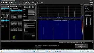 AIRSPY SDR# Studio 1918, running the fast scanner on the Aircraft band