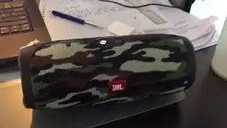 De JBL produceert een krakend geluid