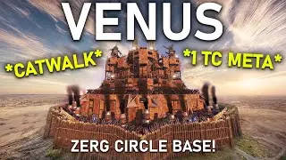 The VENUS *1TC META* EASY ZERG BASE FOR MODDED OR 40+ | CAT WALK & CHINA WALL