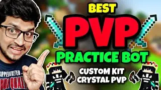 Тренировочная карта Minecraft PvP с набором Smart Bots Custom Kit и Crystal PVP | PVP PRACTICE BOT