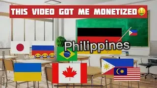 Japan Brazil Canada Philippines Flags on Rubik's Cube #rubikscube #funny