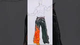 That's my first jeans design 🤏 i know inspired h 👀 #trending #drawing