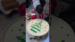 Christmas Tree Baked Cheesecake 🎄✨ #shorts
