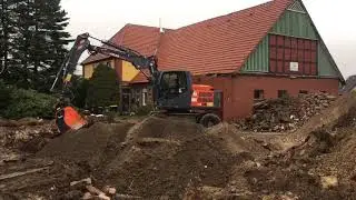Sieben mit unserem radbagger