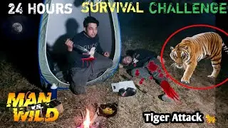 24 Hours Survival Challenge In Jungle Night Camping In Forest Camping Jungle Camping Video