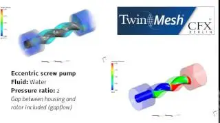 CFX Berlin-Video: CFD Results of an Eccentric Screw Pump (Progressive Cavity Pump)