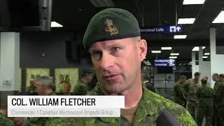 Canadian troops ship out for Latvia