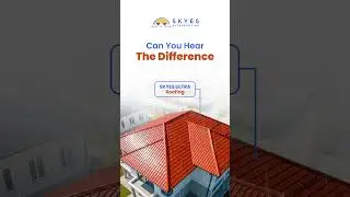 SKYES Ultra UPVC v/s Normal Roofing Sheets | Best Soundproof Roofing Test 🏠🔇 #home #manufacturing