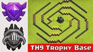 Unbeatable TH9 Trophy Base 2016 - Clash of Clans [#1]