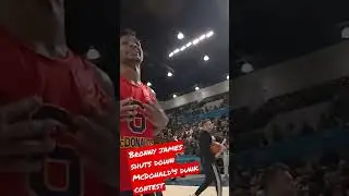 Bronny James shuts down Mcdonald's All American dunk contest with nasty reverse windmill 😲