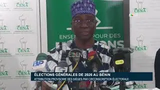 Élections générales de 2026 au Bénin : Attribution provisoire des sièges